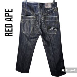 Vintage Red Ape men's black denim jeans size 38x32